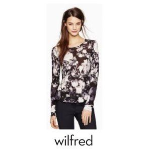 Aritzia Wilfred | Floral Fabre Peplum T-Shirt